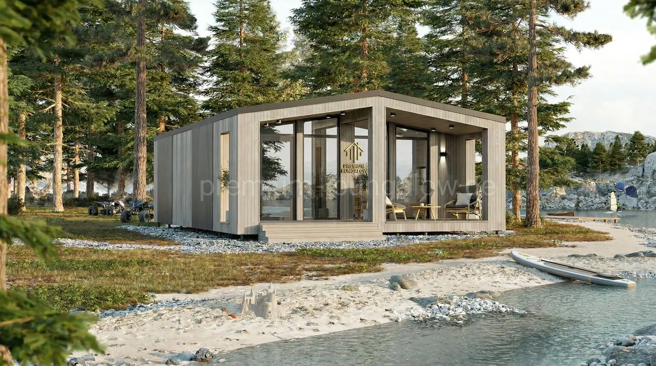 Modulhaus-Modell Montreal Mini – schlüsselfertiges Rendering