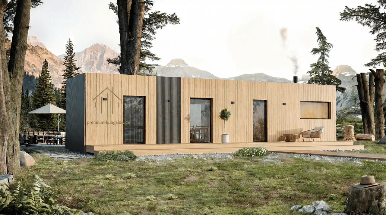 Modulhaus-Modell Vancouver – schlüsselfertiges Rendering