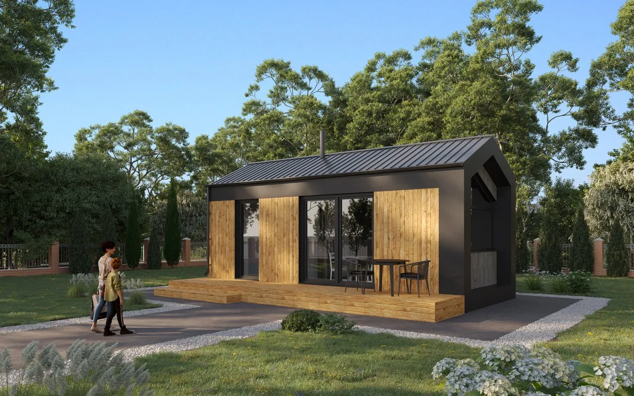 Modulhaus-Modell Toronto – schlüsselfertiges Rendering